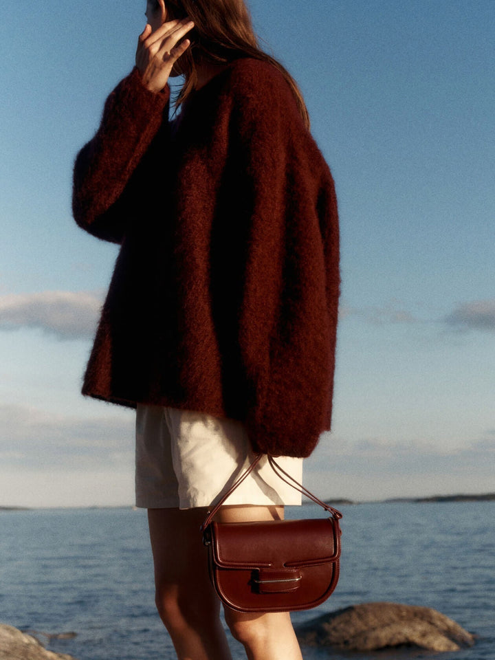 Mirjam - Oversized Mohair Blend Sweater and Skirt Set