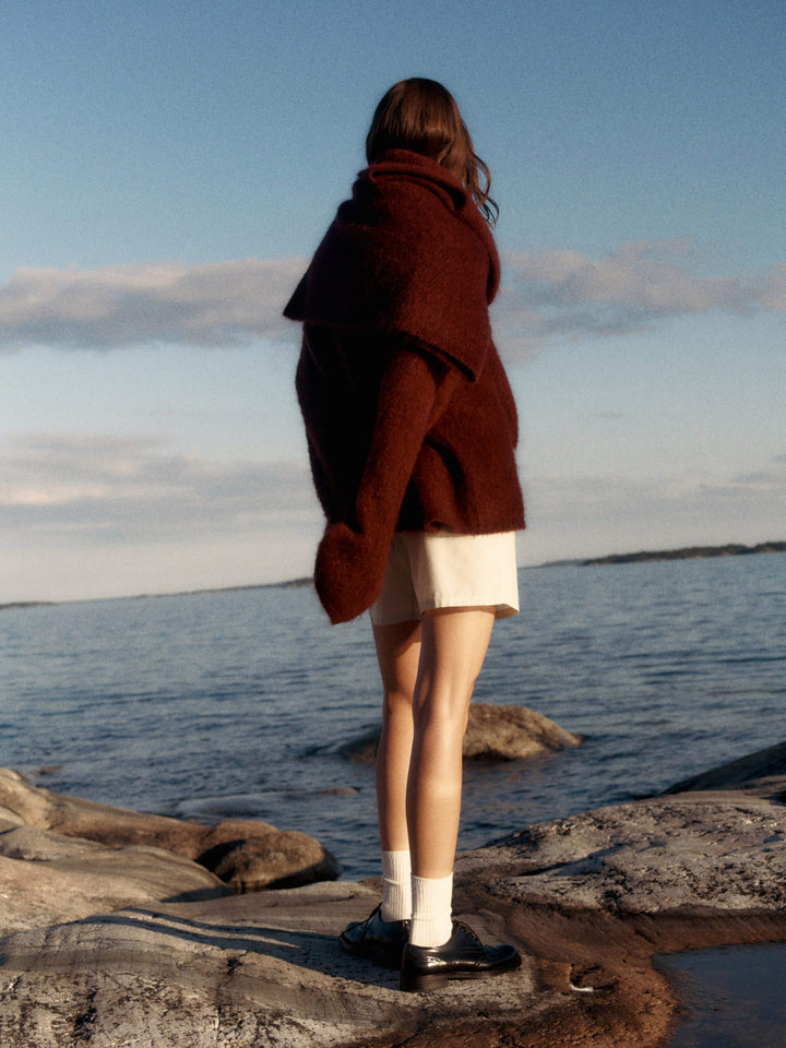 Mirjam - Oversized Mohair Blend Sweater and Skirt Set